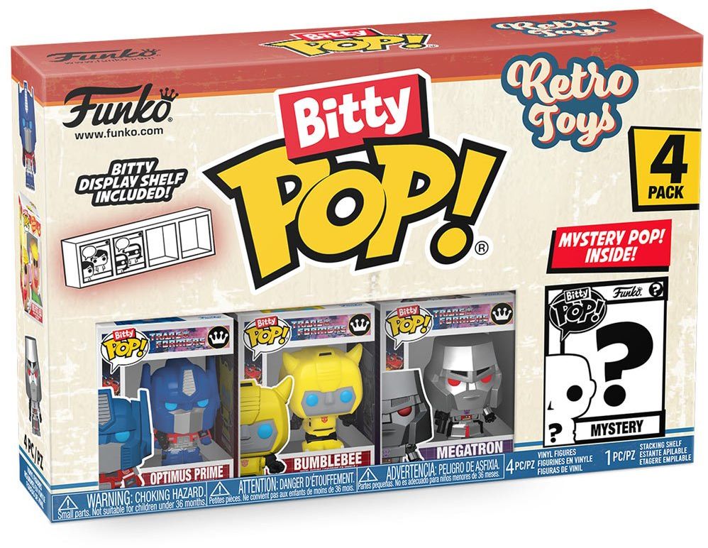 Retro Toys Transformers Funko Bitty Pop! Mini-Figure 4-Pack